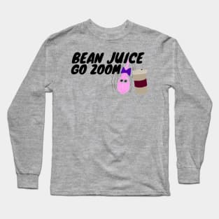 Bean juice go zoom pink hair fluff coffee Long Sleeve T-Shirt